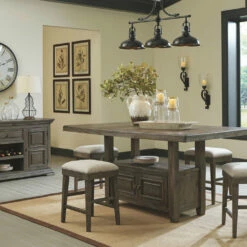 Discount 💯 Ashley Furniture Tables Wyndahl - Rustic Brown - Rect Counter Table W/storage 🎉 31 Ashley Furniture Tables Wyndahl - Rustic Brown - Rect Counter Table W/storage