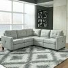 Signature Design By Ashley® Sectionals Edlie - Ready To Assemble Left Arm Facing Corner Chair, Armless Chair, Wedge, Armless Chair, Right Arm Facing Corner Chair Sectional