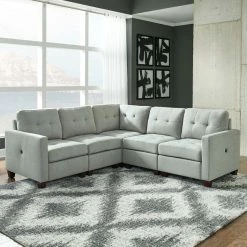 Signature Design By Ashley® Sectionals Edlie - Ready To Assemble Left Arm Facing Corner Chair, Armless Chair, Wedge, Armless Chair, Right Arm Facing Corner Chair Sectional