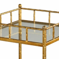 Tables Uttermost Tilly Gold Accent Shelf Table