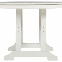 Signature Design By Ashley® Tables Crescent Luxe - White - Round Dining Table W/umb Opt