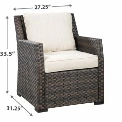 Signature Design By Ashley® Easy Isle - Dark Brown/beige - 5 Pc. - Dining Set With 4 Chairs