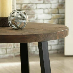 Ashley Furniture Chanzen - Brown/black - Round End Table Tables