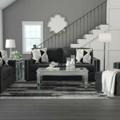 Signature Design By Ashley® Living Room Sets Gleston - Onyx - 4 Pc. - Sofa, Loveseat, Chair, Ottoman