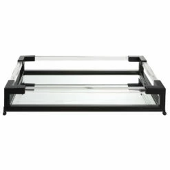 Uttermost Balkan Mirrored Iron Tray Table Decor