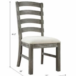 Emerald Home Paladin Ladder-Back Side Chair Chairs