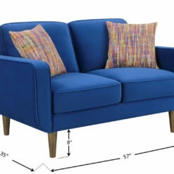 Emerald Home Jax Loveseat - Sunshine Loveseats