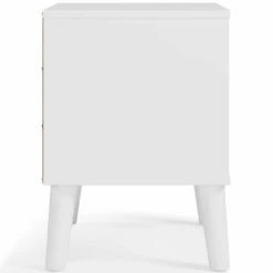 Ashley Furniture Nightstands Piperton - Brown / White - One Drawer Night Stand