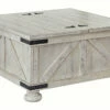 Ashley Furniture Carynhurst - Whitewash - Cocktail Table With Storage Tables