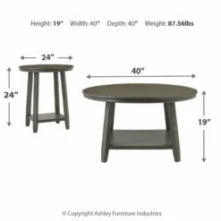 Buy โญ Ashley Furniture Caitbrook - Gray - Occasional Table Set (3/cn) Tables ๐ 8 Ashley Furniture Caitbrook - Gray - Occasional Table Set (3/cn) Tables