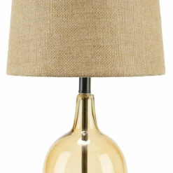 Ashley Furniture Accessories Arlomore - Amber - Glass Table Lamp (1/cn)