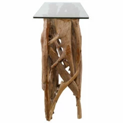 Tables Uttermost Teak Wood Console