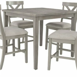 Ashley Furniture Tables Parellen - Gray - Square Drm Counter Table