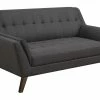 Emerald Home Loveseats Binetti Loveseat-Charcoal