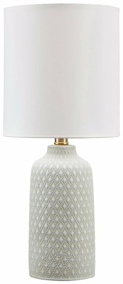 Promo ⌛ Ashley Furniture Donnford - Gray - Ceramic Table Lamp (1/cn) Accessories 😍 3 Ashley Furniture Donnford - Gray - Ceramic Table Lamp (1/cn) Accessories