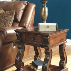 Discount 🌟 Ashley Furniture Alymere - Rustic Brown - Square End Table Tables ❤️ 18 Ashley Furniture Alymere - Rustic Brown - Square End Table Tables