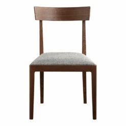 Moe's Home Collection Chairs Leone Dining Chair Walnut M2