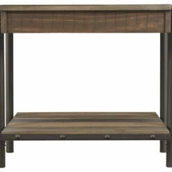 Ashley Furniture Bostweil - Light Brown/black - Rectangular End Table Tables