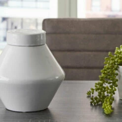 Ashley Furniture Domina - White - Jar (2/cs) - Large Table Decor