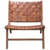 Chairs Uttermost Plait Woven Leather Accent Chair