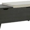 New 🥰 Signature Design By Ashley® Yarlow - Dark Gray - Storage Bench 🤩 1 Signature Design By Ashley® Yarlow - Dark Gray - Storage Bench