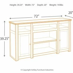 Ashley Furniture Harpan - Reddish - Best In Class TV Stand