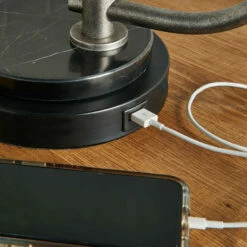 Ashley Furniture Accessories Eliridge - Black/silver Finish - Metal Desk Lamp (1/cn)