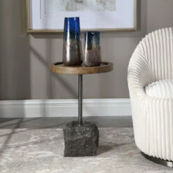 Uttermost Horton Rustic Accent Table