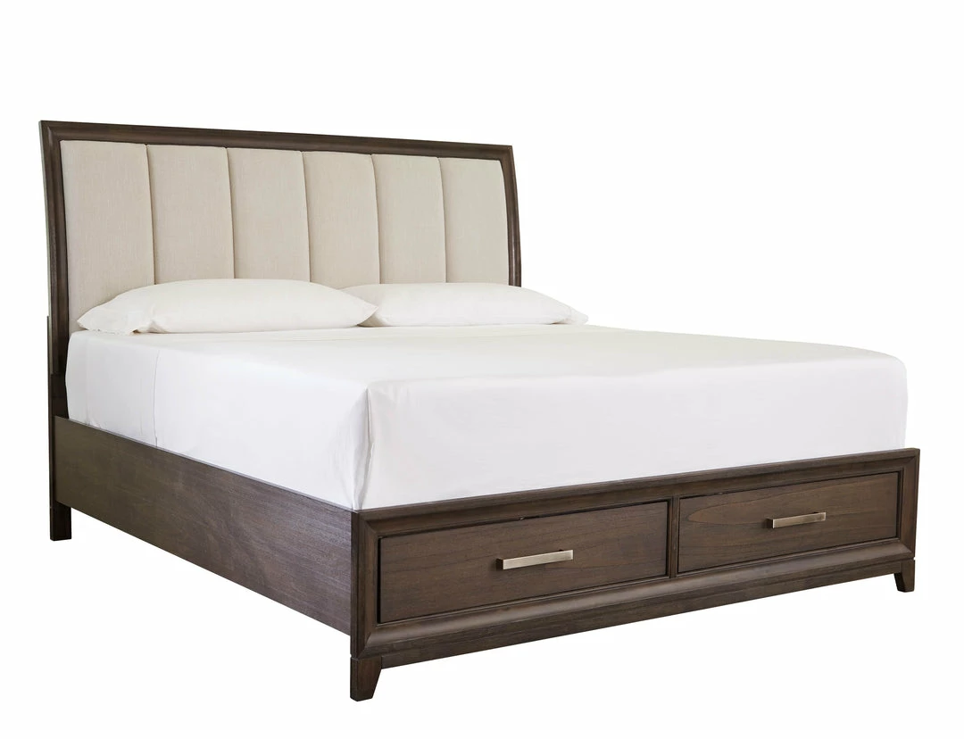 Cheap 😉 Signature Design By Ashley® Brueban - Rich Brown/gray - California King Panel Bed With 2 Storage Drawers 🌟 4 Signature Design By Ashley® Brueban - Rich Brown/gray - California King Panel Bed With 2 Storage Drawers