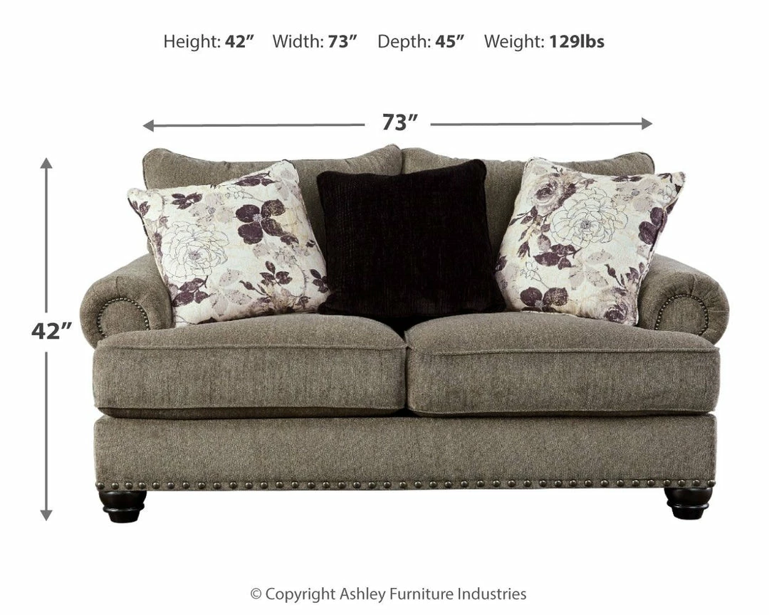 Wholesale 🥰 Ashley Furniture Sembler - Cobblestone - Loveseat ✔️ 5 Ashley Furniture Sembler - Cobblestone - Loveseat