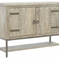 Ashley Furniture Laddford - Whitewash - Accent Cabinet - 2-shelves