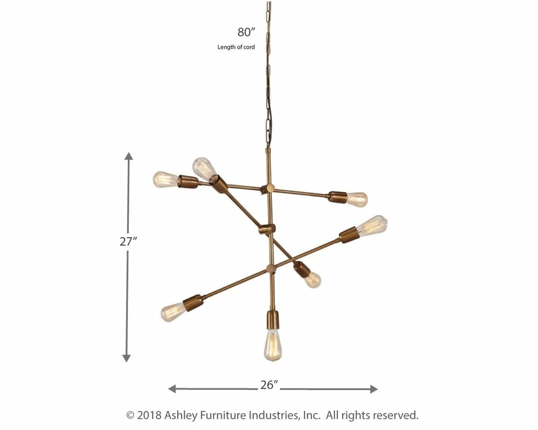 Best reviews of ๐ Ashley Furniture Nastalya - Gold Finish - Metal Pendant Light (1/cn) Accessories โ 6 Ashley Furniture Nastalya - Gold Finish - Metal Pendant Light (1/cn) Accessories