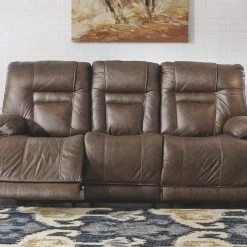 Signature Design By Ashley® Wurstrow - Power Reclining Sofa With Adjustable Headrest, Power Reclining Loveseat With CON/Adjustable HDRST Reclining Furniture