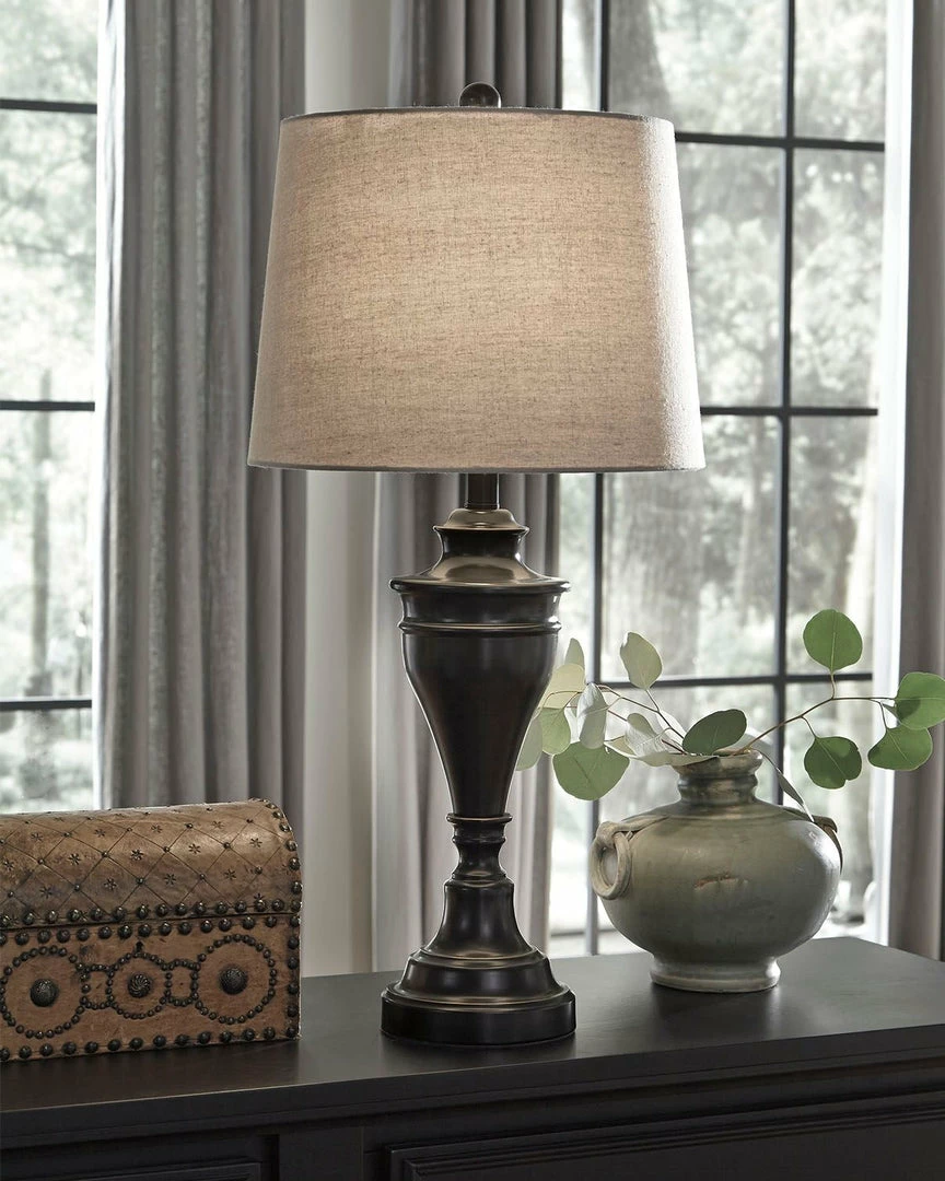 Wholesale 🎁 Ashley Furniture Accessories Darlita - Bronze Finish - Metal Table Lamp (2/cn) ⭐ 5 Ashley Furniture Accessories Darlita - Bronze Finish - Metal Table Lamp (2/cn)