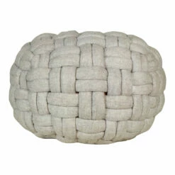 Moe's Home Collection Accessories Bronya Pouf Pebble Grey