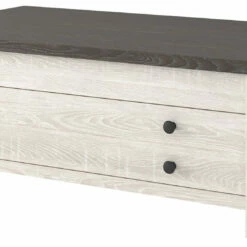 Ashley Furniture Dorrinson - White / Black / Gray - Lift Top Cocktail Table Tables