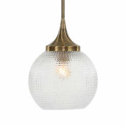 Uttermost Bolla 1 Light Pattern Glass Mini Pendant Accessories
