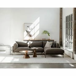 Moe's Home Collection Sectionals Jamara Sectional Charcoal Right