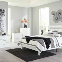 Signature Design By Ashley® Bedroom Sets Flannia - Dresser, Panel Platform Bed