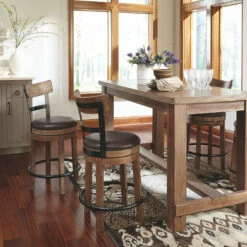 Ashley Furniture Stools Pinnadel - Light Ultimate Best In Class UPH Swivel Barstool (1/CN)