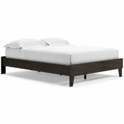 Ashley Furniture Piperton - Brown / Black - Queen Platform Bed Beds