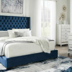 New 😉 Signature Design By Ashley® Coralayne - California Upholstered Bed ⌛ 17 Signature Design By Ashley® Coralayne - California Upholstered Bed