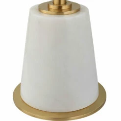 Uttermost Edifice White Marble Drink Table Tables