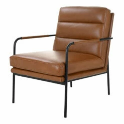 Moe's Home Collection Chairs Verlaine Chair Chestnut Brown