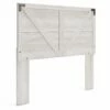Ashley Furniture Shawburn - Whitewash - Queen Crossbuck Panel Hdbd Headboards