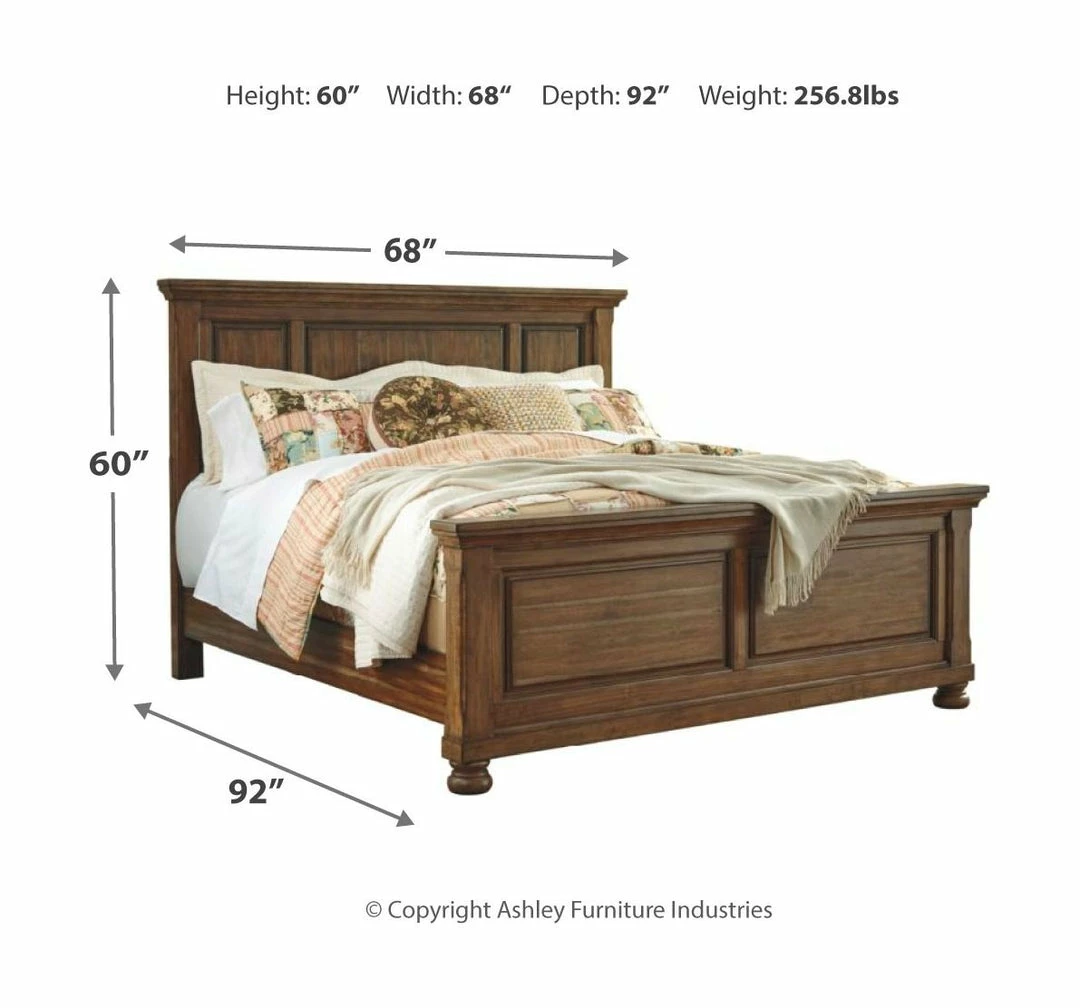 Best deal ⌛ Signature Design By Ashley® Flynnter - Medium Brown - Queen Panel Bed Beds 🔥 5 Signature Design By Ashley® Flynnter - Medium Brown - Queen Panel Bed Beds