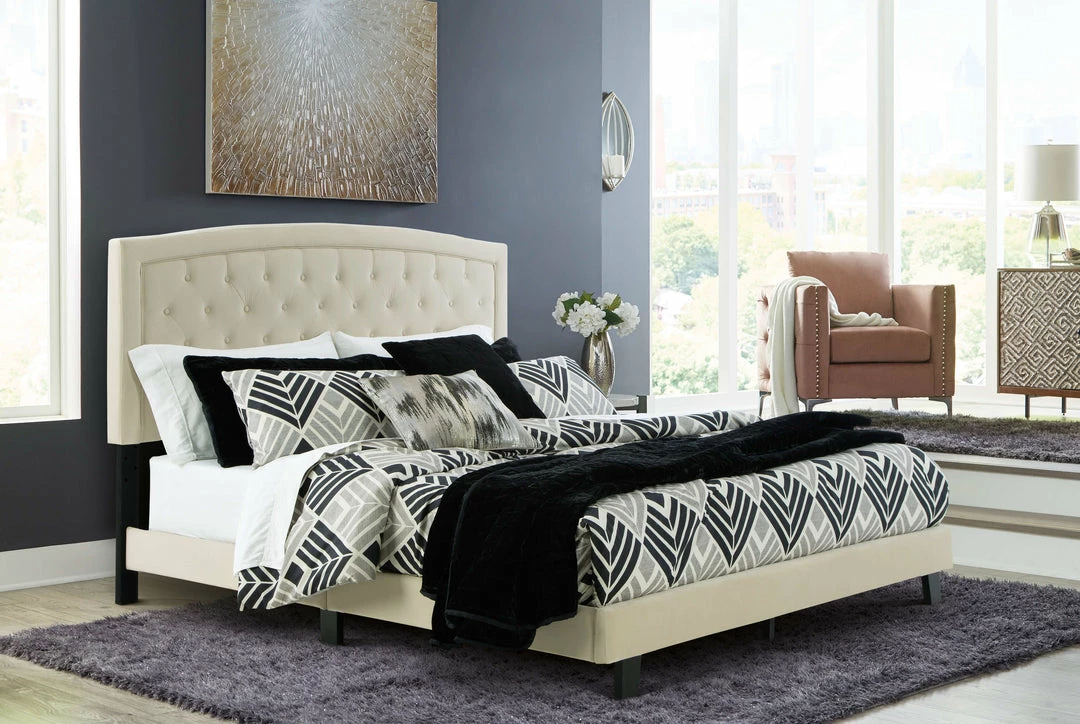 Best reviews of ✔️ Ashley Furniture Adelloni - Cream - King Upholstered Bed Beds ❤️ 9 Ashley Furniture Adelloni - Cream - King Upholstered Bed Beds