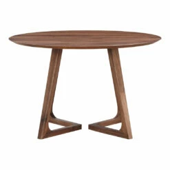 Moe's Home Collection Godenza Dining Table Round Walnut Tables