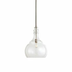 Accessories Uttermost Ilona 1 Light Seeded Glass Teardrop Pendant