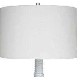 Uttermost Clariot Ribbed Blue Table Lamp Accessories